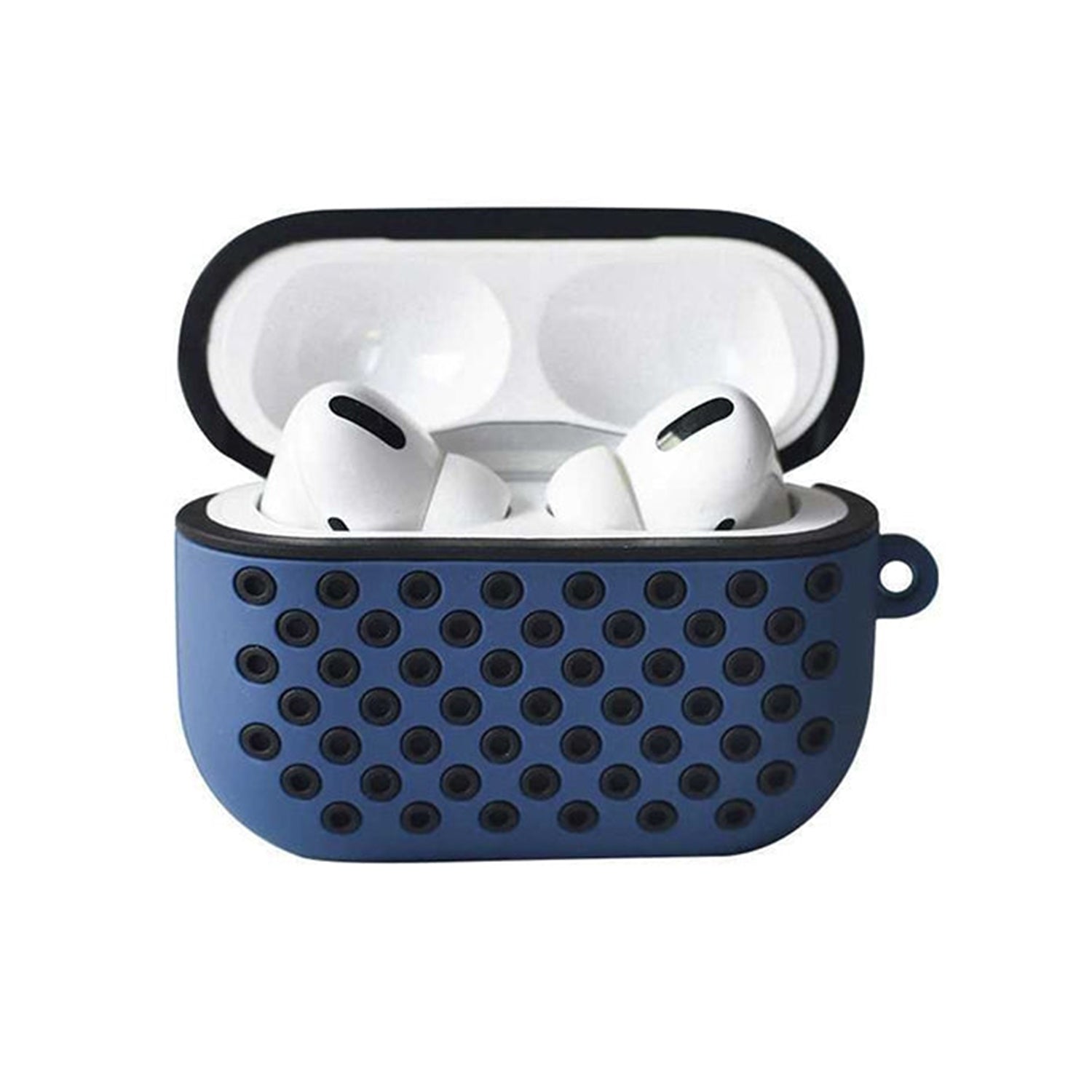 Two-color protective cover soft silicone ear cover dust and rain proof earphone storage box with hook, suitable  for AirPods Pro