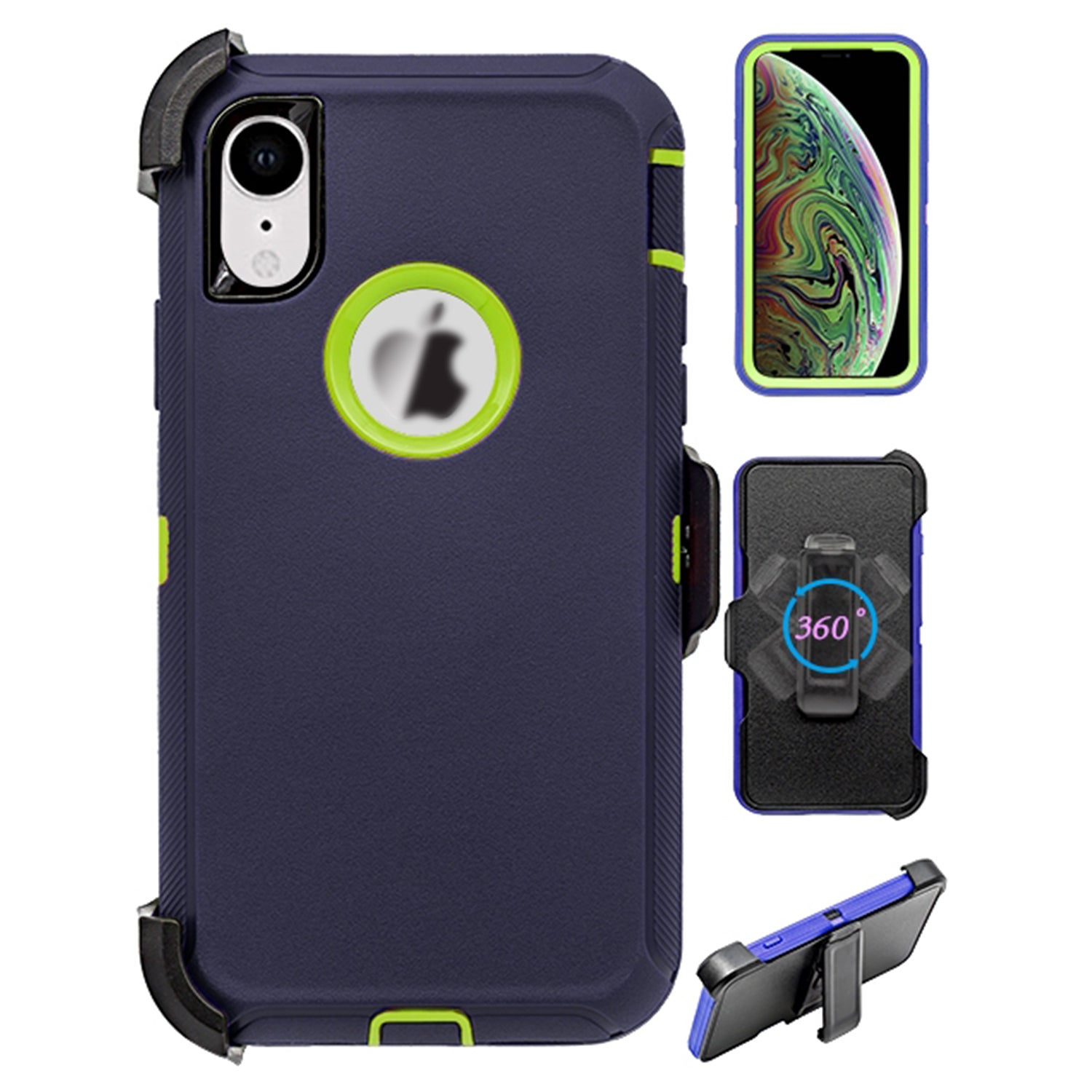 iPhone XR(6.1") Full Protection Heavy Duty Shockproof Case