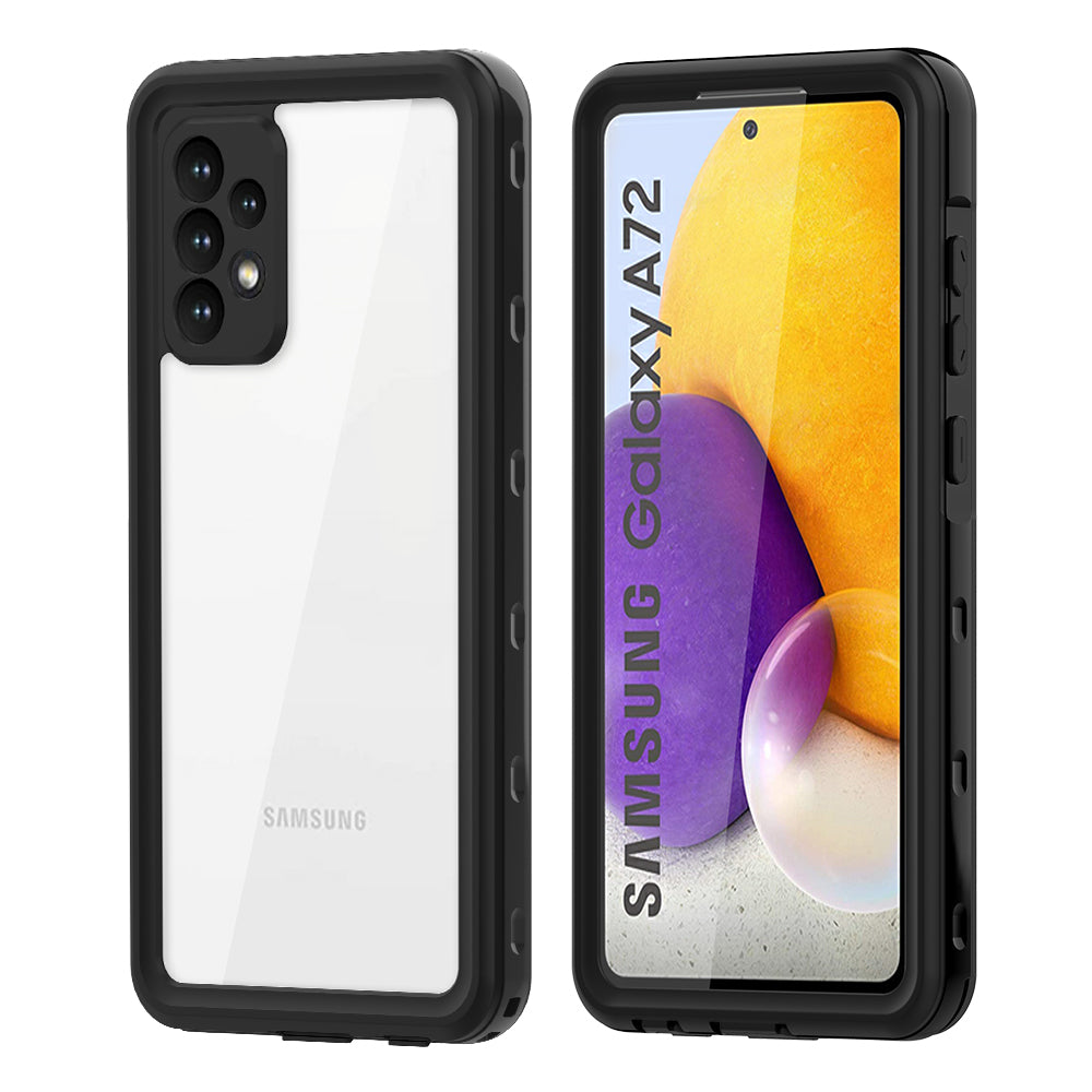 Samsung Galaxy A72 Waterproof and Dustproof Full Protection Phone Case-Black