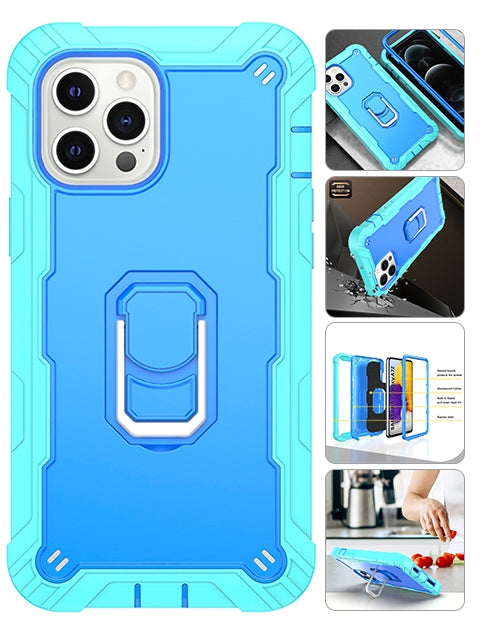iPhone 12 ProMax (6.7") Full azimuth protection hardware bracket silicone case