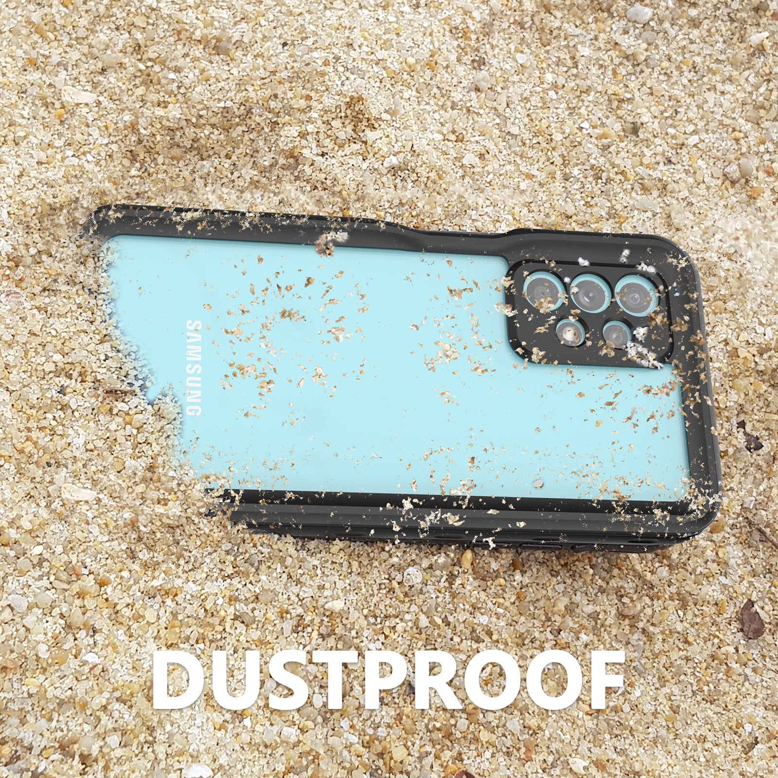 Waterproof case for Samsung Galaxy A23-Black