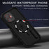Magnetic Kickstand Red Pepper Waterproof Case for iPhone 12 (6.1") - Black