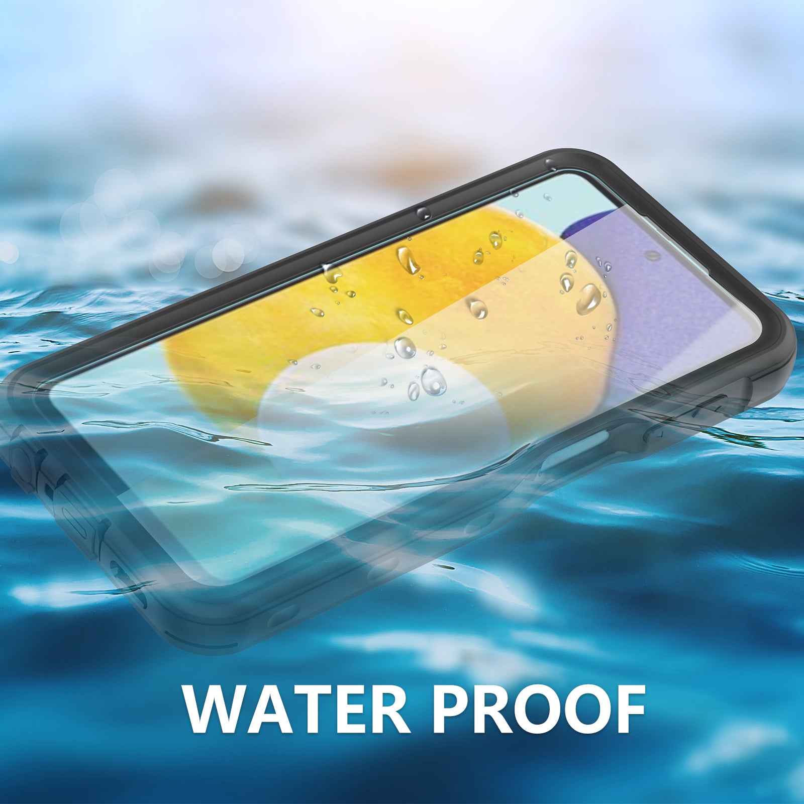 Waterproof case for Samsung Galaxy A23-Black