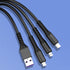 3 in 1 (iPhone/Android/Type-C) 66w super fast charging cable