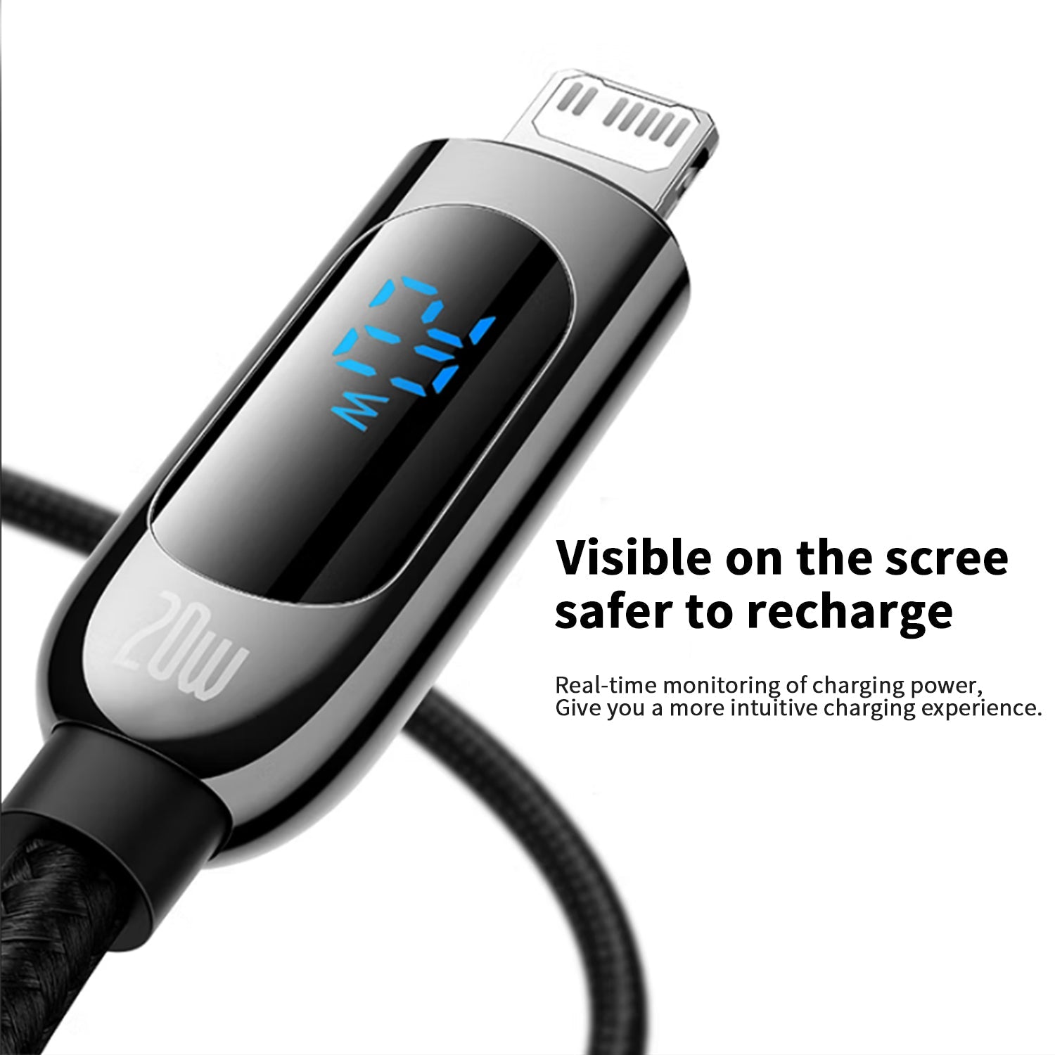 20W fast charging PD digital display data cable / charging cable
