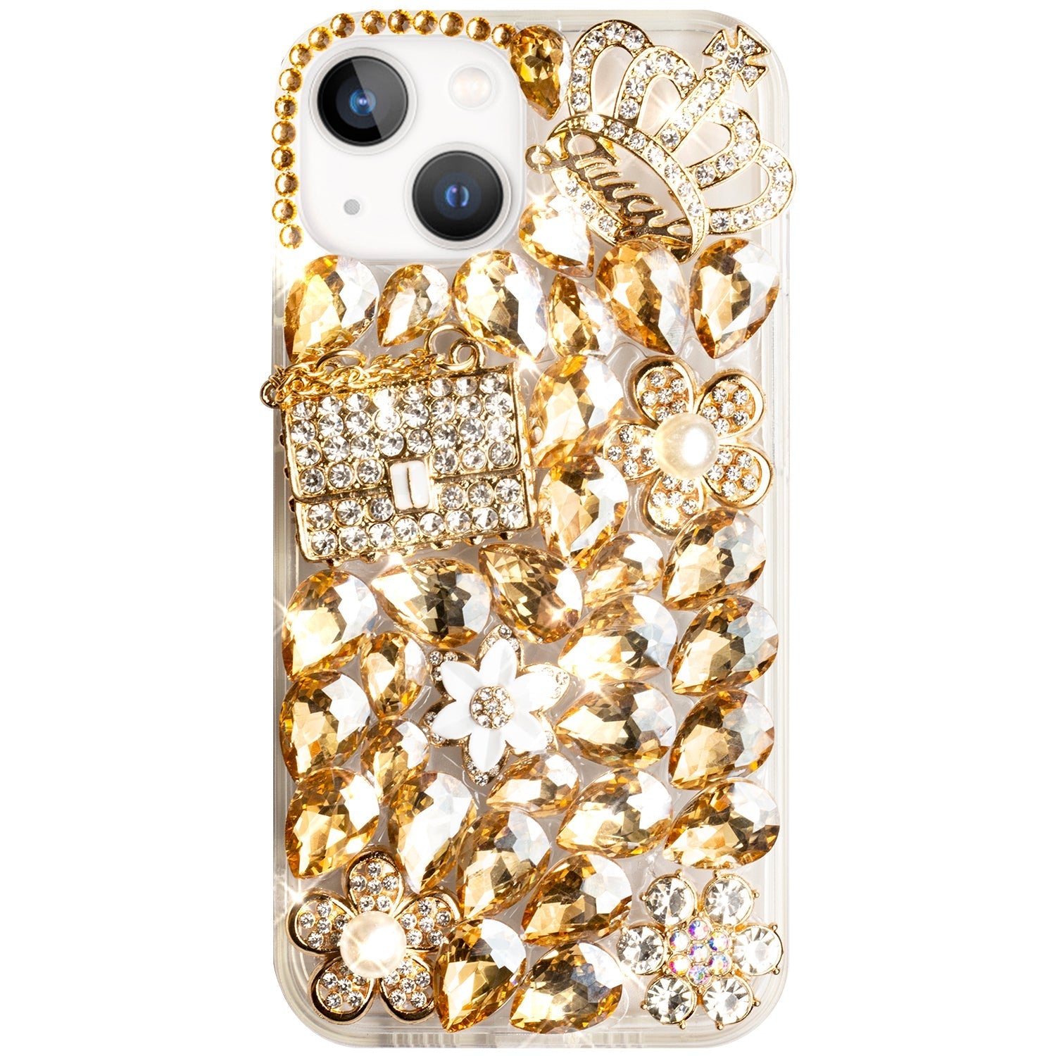 iPhone 14/13 3D diamond luxury bling bling TPU case