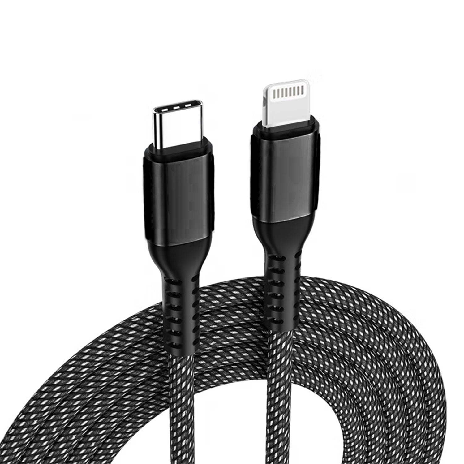 Lightning to Type-C Nylon Braided Charging Cable  iOS to type-C for iPhone