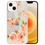 iPhone 13 TPU painted fashion flower case