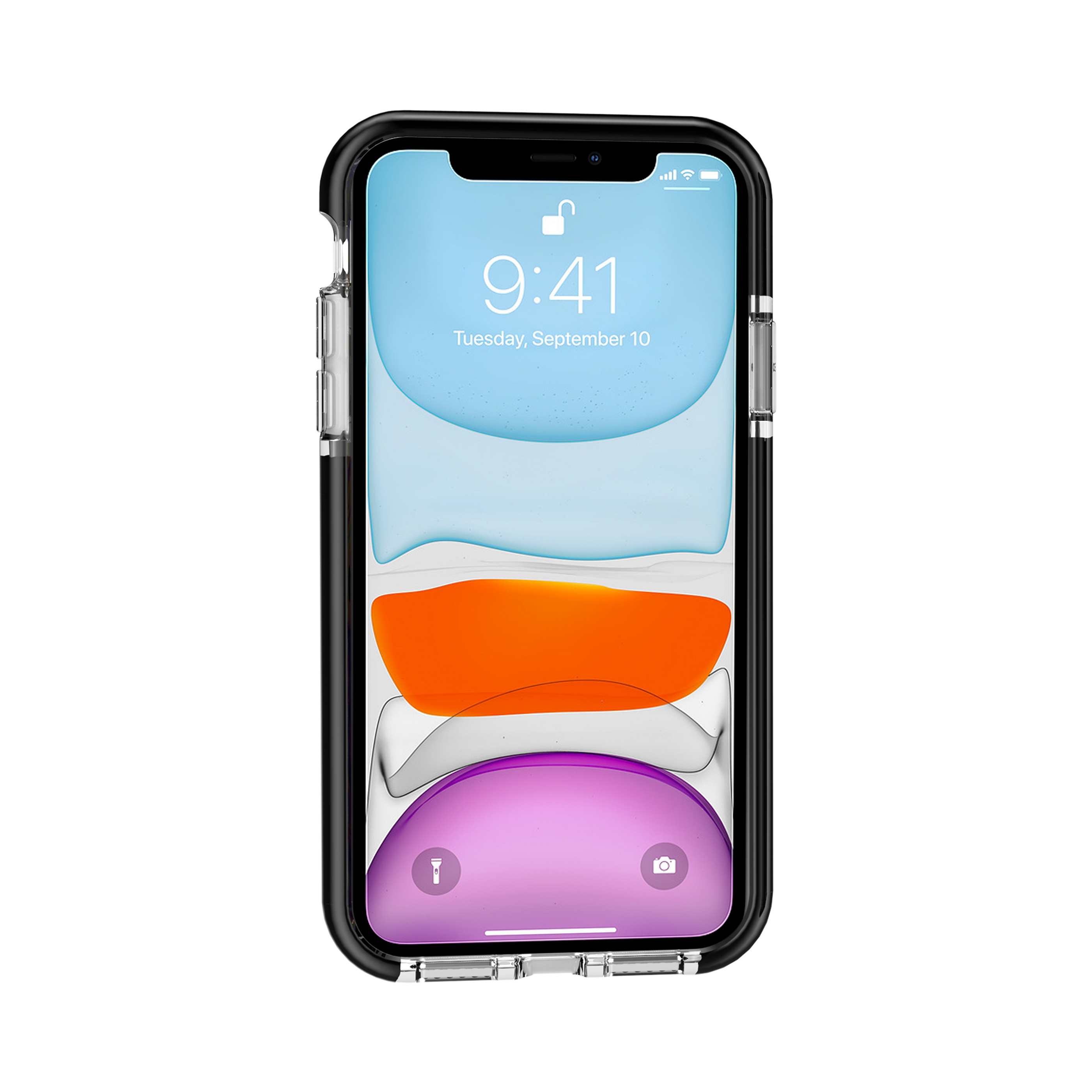 Transparent TPU Shockproof Drop Resistant Case for iPhone 12 Pro/12 (6.1")  - Pink