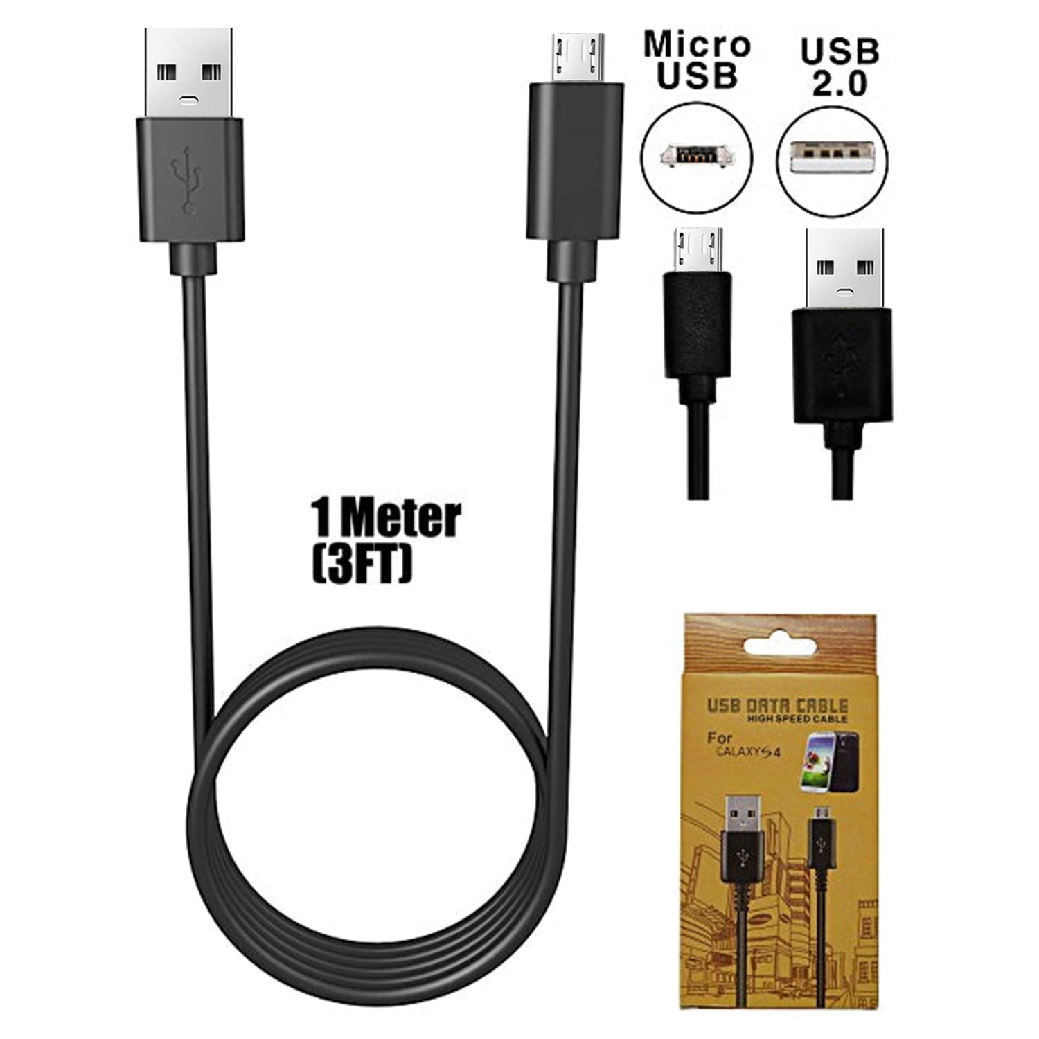 V8/V9 Cable for Samsung & Android System (3FT)