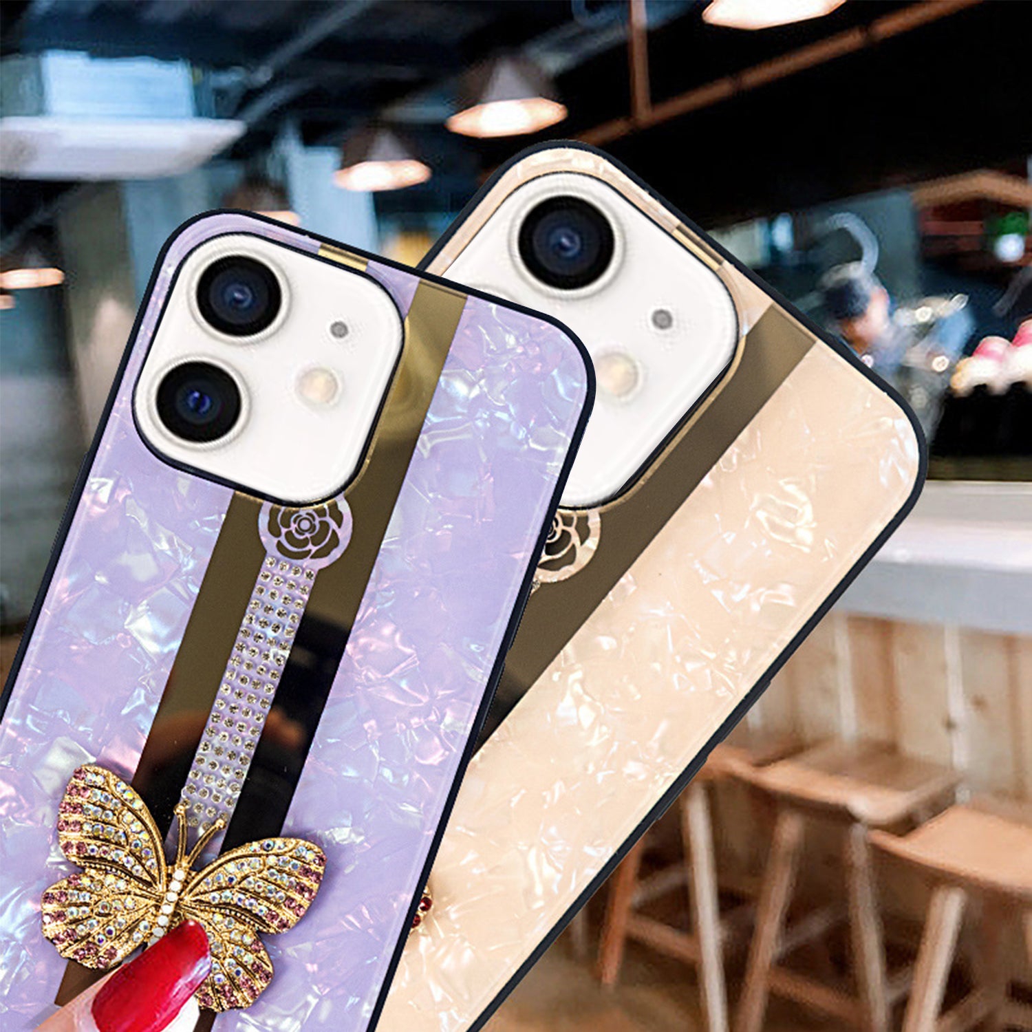 iPhone 11 Case (6.1") Butterfly Bling Bling TPU Luxury Phone Case