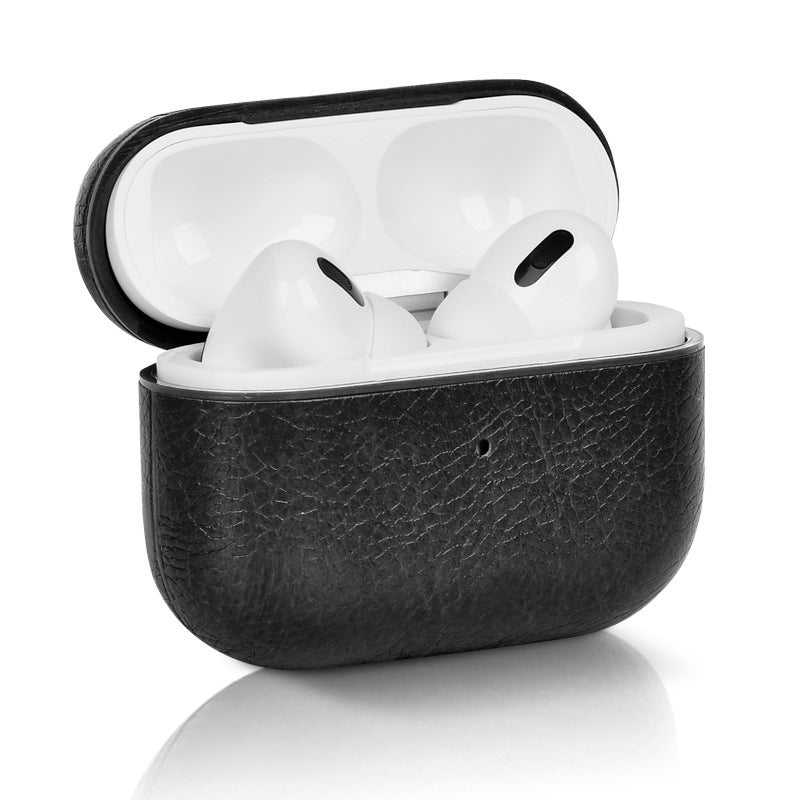 AirPods Pro 2 Leather Case Cover with Carabiner Compatible with Apple AirPods Pro 2