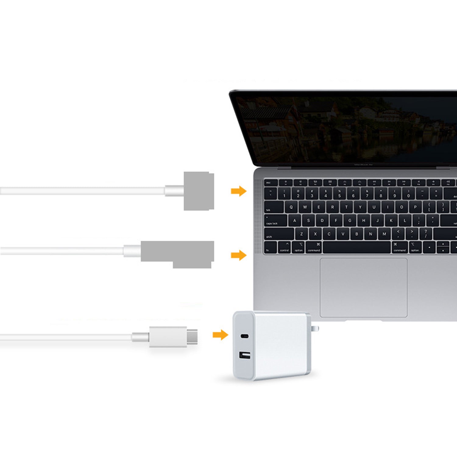 USB-C to MagSafe Cable 1.8m Suitable for Apple Notebook/Mac