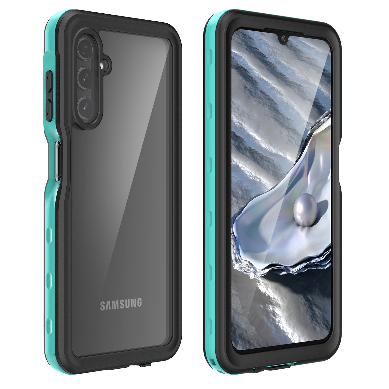 Samsung Galaxy A14 360 Full Protective Waterproof Case with Built-in Screen Fingerprint Protector