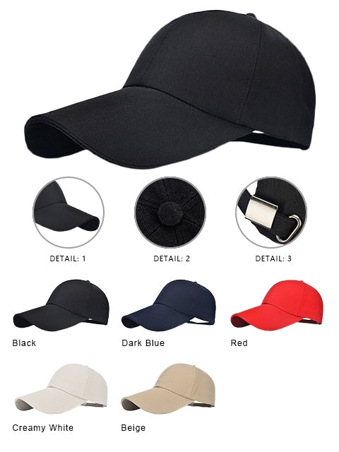 Baseball Cap Classic Adjustable Plain Hat Men Women Unisex- Dark Blue