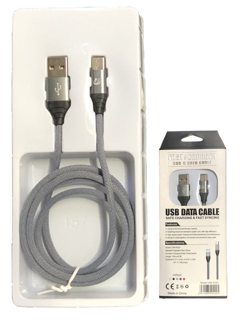Heavy Duty Braided Woven Fast Charging USB-Type C Cable