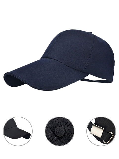 Baseball Cap Classic Adjustable Plain Hat Men Women Unisex- Dark Blue