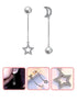 A Dozen of Luxury Faux Pearl & Star Dangle Earrings (G34)