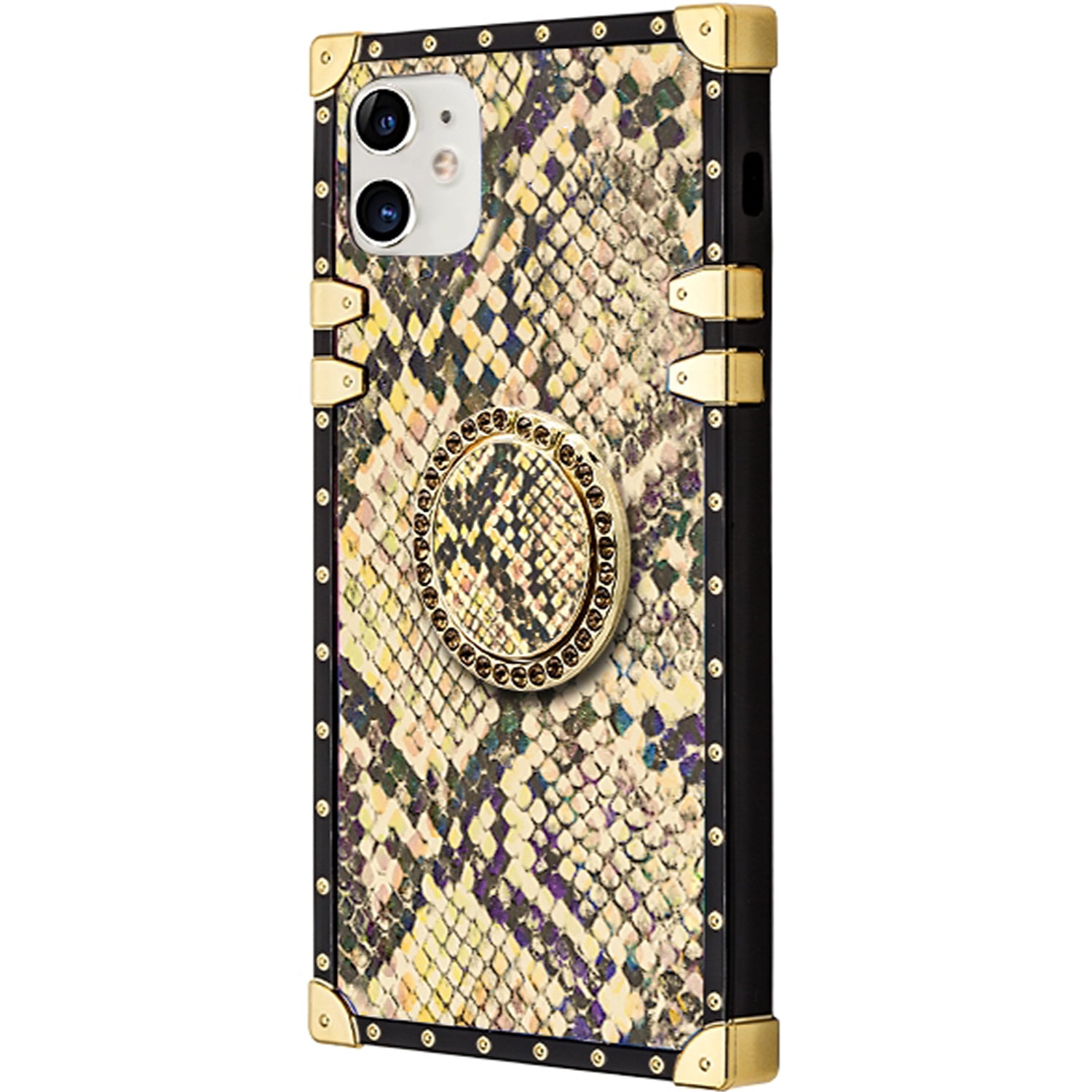 TPU Luxury Diamonds Fashion Case with Kickstand for iPhone 12 (6.1")