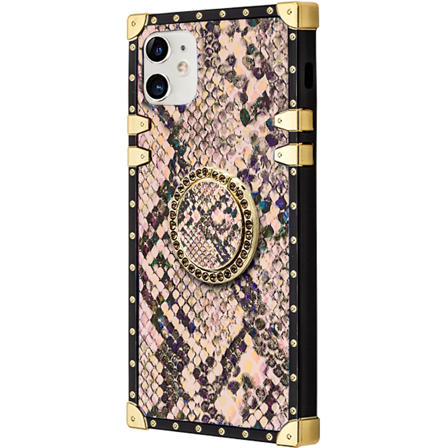 TPU Luxury Diamonds Fashion Case with Kickstand for iPhone 12 (6.1")