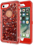 Apple iPhone 8 / 7 Transparent Floating Glitter Heavy Duty Case Compatible