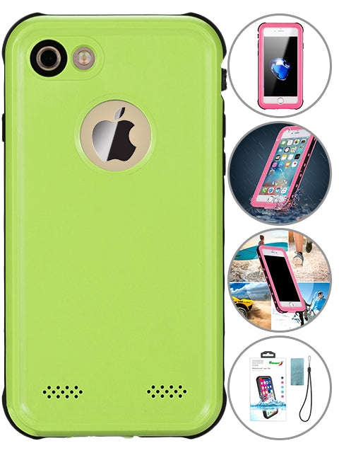 Apple iPhone 8/7 360 Full Protective Waterproof Case with Built-in Screen Fingerprint Protector