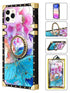 TPU Luxury Shiny Flower Fashion Case with Kickstand for iPhone 11 Pro (5.8")