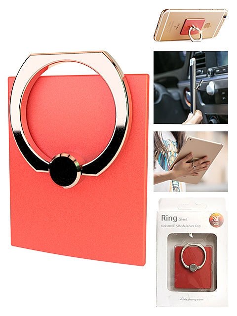 Universal Mobile Phone Ring Stand Holder-Red
