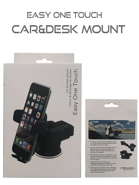 Adjustable Car& Desk Mount( Width from 2.3" to 3.5")