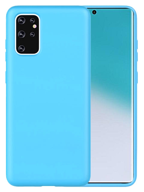 Colorful Liquid Silicone Gel Rubber Case for Samsung Galaxy S20 Plus (6.7") - Dark Blue
