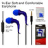 Universal Hi-fi Stereo Earphone with Noise Isolation - Blue