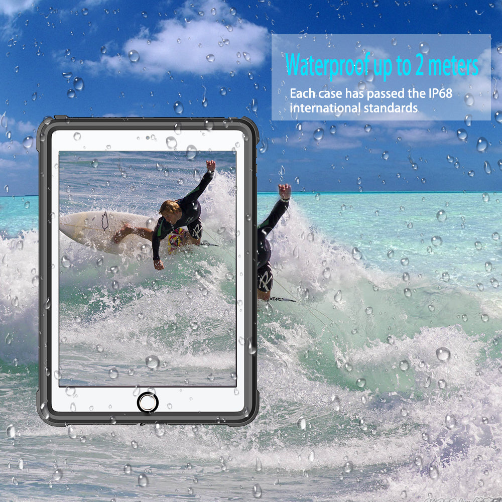 Apple iPad Pro (10.5'') 360 Full Protective Waterproof Case with Built-in Screen Fingerprint Protector